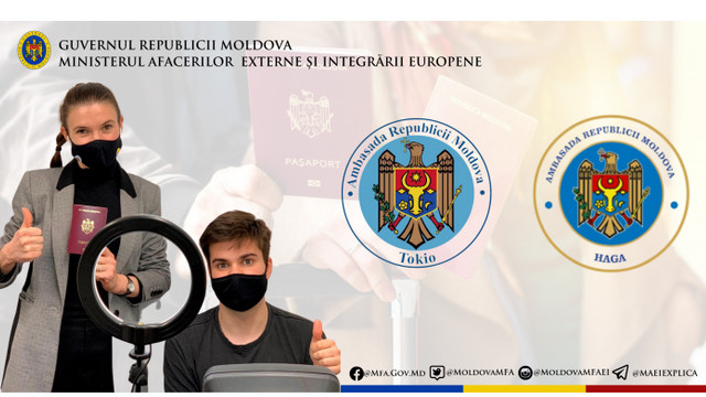 Ambasadele R. Moldova la Tokio și Haga vor recepționa cereri pentru perfectarea pașapoartelor
