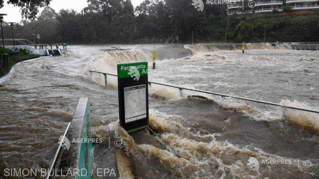 Coasta de est a Australiei, afectată de inundații grave provocate de ploile torențiale