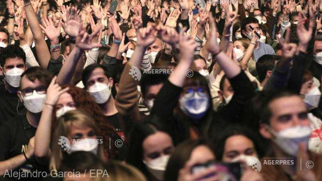 Un concert cu 5.000 de spectatori, desfășurat în Barcelona pentru a testa măsurile sanitare