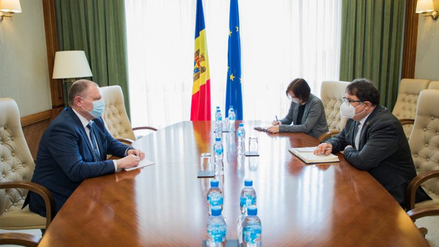 Prim-ministrul interimar, Aureliu Ciocoi, a discutat cu Ambasadorul UE,  Peter Michalko
