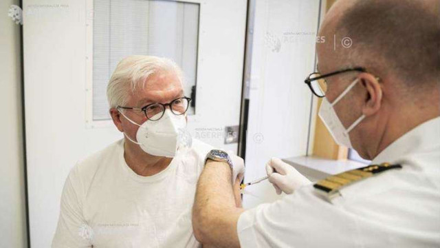 Președintele Germaniei a primit o primă doză de vaccin AstraZeneca