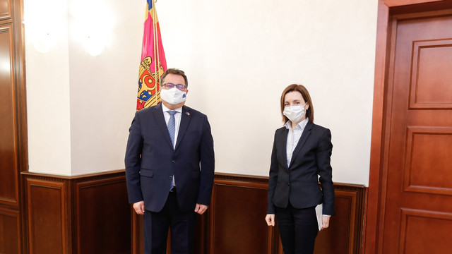 Președintele Maia Sandu a avut o întrevedere cu ambasadorul UE, Peter Michalko