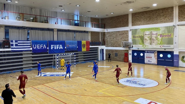Grecia – Moldova 3:3, în preliminariile CE de futsal din 2022