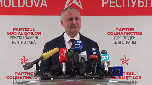 Liderul PSRM, Igor Dodon, a comentat înfrângerea formațiunii sale la alegeri: „Cetățenii au foarte mari așteptări de la noua guvernare”