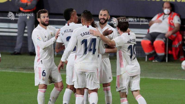 Fotbal: Real Madrid, lider provizoriu în campionatul Spaniei