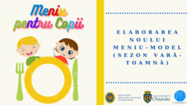 APL Chișinău invită reprezentanții sectorului asociativ să participe la elaborarea noului MENIU-MODEL sezon vară-toamnă, pentru copiii din grădinițe