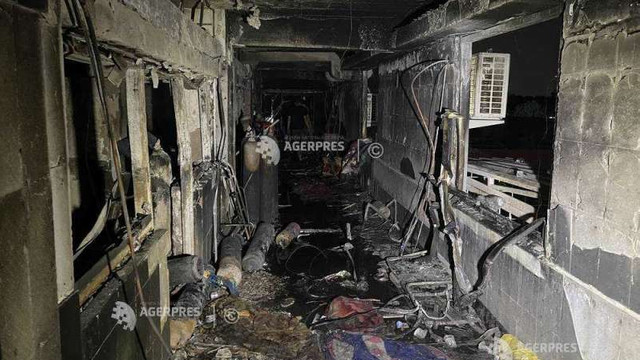 Un nou bilanț al deceselor în urma incendiului de la spitalul din Bagdad 