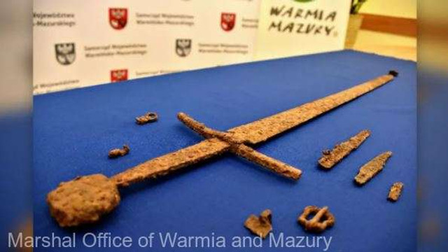 O sabie medievală, descoperită în Polonia, ar putea să fi aparținut unui războinic care a luptat în Bătălia de la Grunwald