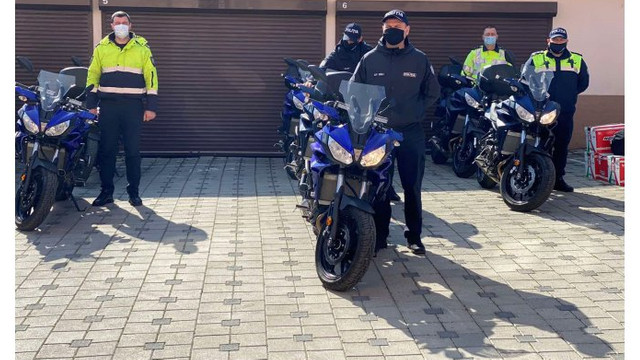 SPPS a donat poliției șapte motociclete pentru fluidizarea traficului rutier