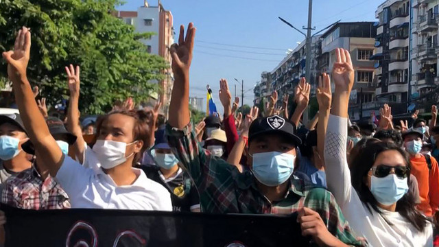 Noi proteste de amploare în Myanmar. Șapte demonstranți au fost uciși de forțele de ordine
