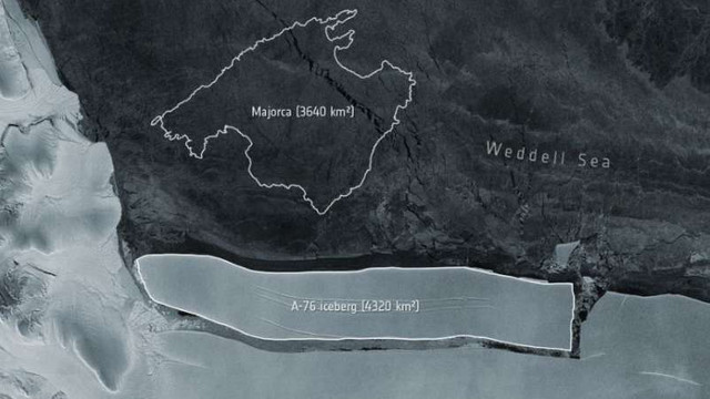Cel mai mare aisberg din lume s-a format în largul Antarcticii 