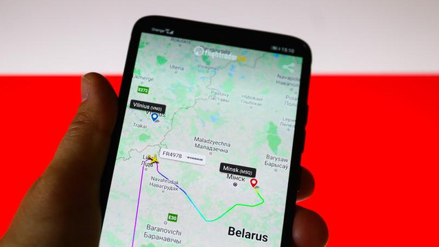 Belarus a deturnat avionul lui Roman Protasevici înainte să primească ”amenințarea cu bombă” - furnizor de servicii de email
