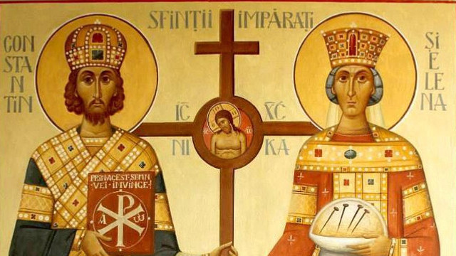 Astăzi creștinii ortodocși de stil vechi îi sărbătoresc pe Sfinții Împărați Constantin și Elena