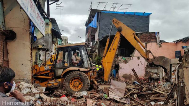 India: Cel puțin 11 morți în urma prăbușirii unei clădiri în orașul Mumbai, afectat de ploi musonice