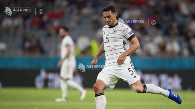 Fotbal - EURO 2020: ''Înfrângerea doare, mai ales că se datorează golului meu în propria poartă'', a spus Hummels