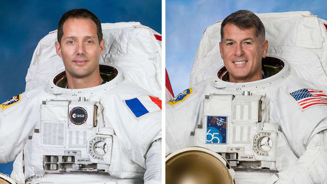 A doua ieșire în afara Stației Spațiale Internaționale a astronauților Thomas Pesquet și Shane Kimbrough