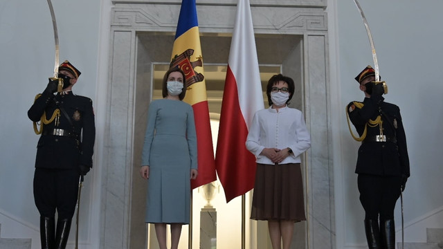 Maia Sandu a avut o întrevedere cu președinta Seimului polon, Elżbieta Witek