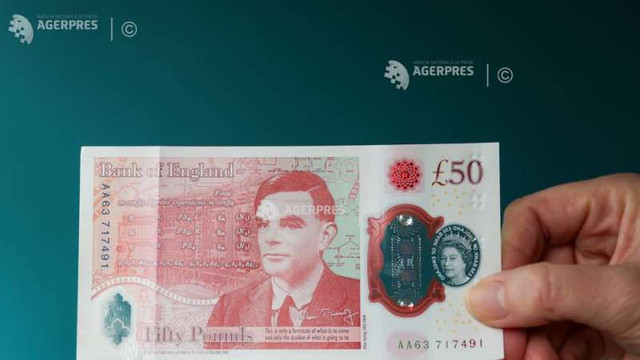 Noua bancnotă de 50 de lire sterline, care îl omagiază pe Alan Turing, a intrat în circulație în Marea Britanie