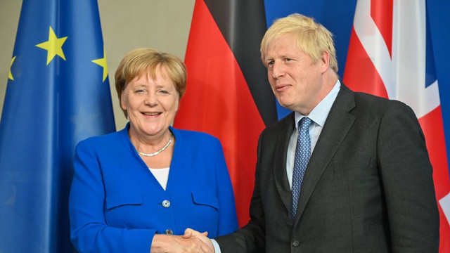 Premierul britanic, Boris Johnson, s-a întâlnit cu Angela Merkel, cancelarul Germaniei

