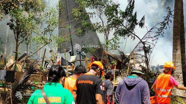 Filipine: A fost găsită o cutie neagră a avionului militar prăbușit