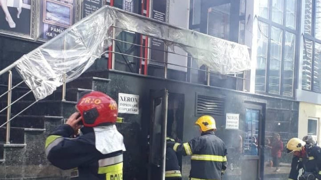 Pompierii au lichidat un incendiu în centrul capitalei