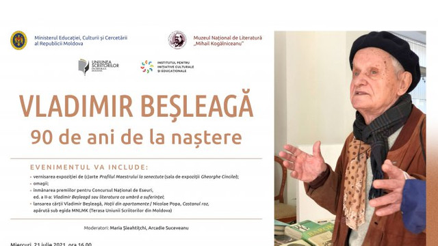 Scriitorul Vladimir Beșleagă va fi omagiat la Chișinău, la 90 de ani de la naștere
