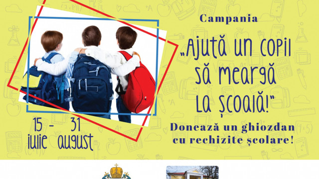 Mitropolia Moldovei adună rechizite școlare pentru copii
