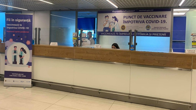 Un punct de vaccinare anti-COVID-19 a fost deschis la Aeroportul Internațional Chișinău