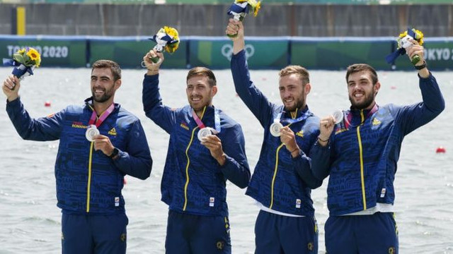 JO 2020 | Canotaj: România, medaliată cu argint la Tokyo în proba masculină de patru rame