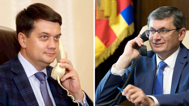 Igor Grosu a discutat cu președintele Radei Supreme a Ucrainei