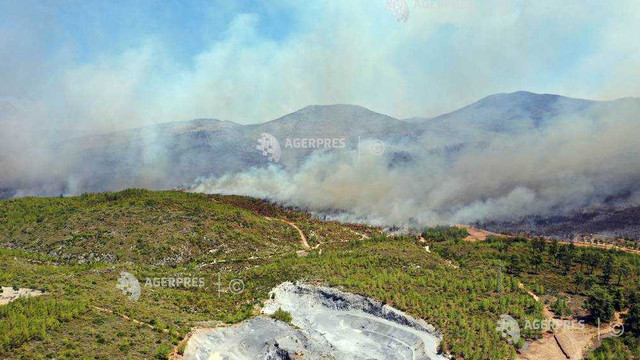 Incendiile de vegetație din Turcia continuă; 13 dintre acestea ard necontrolat