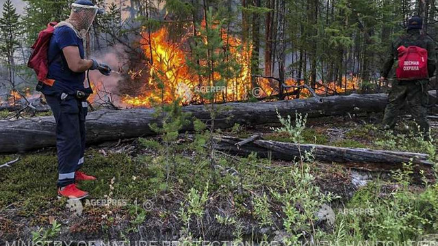 Peste 250 de incendii ard pe teritoriul Rusiei