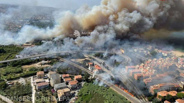 Val de căldură în Italia: pompierii se confruntă cu peste 500 de incendii
