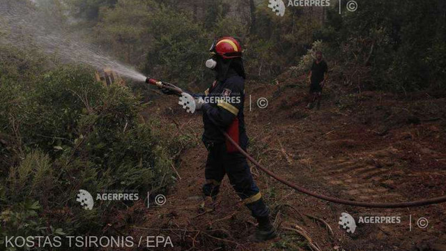 Incendiile din Grecia sunt sub control, dar pericolul rămâne ridicat