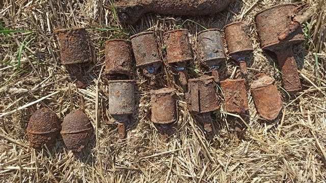 Arsenal de muniții din timpul celui de-al Doilea Război mondial, depistat în localitatea Șerpeni, raionul Anenii Noi