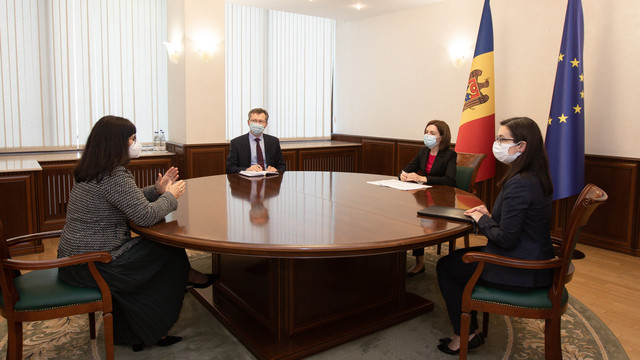 Maia Sandu a avut o discuție cu noua directoare de țară a Băncii Mondiale, Inguna Dobraja