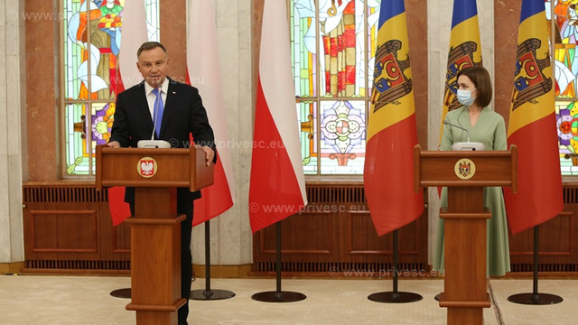 Președintele Poloniei: Marcarea a 30 de ani de la independența R.Moldova este un moment istoric. Dorim să vă sprijinim în realizarea aspirațiilor europene