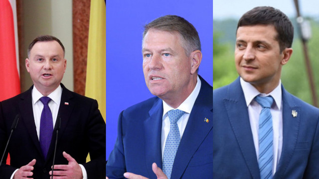 Președinții Klaus Iohannis, Volodimir Zelenskii și Andrzej Duda vor participa astăzi la acțiunile dedicate celei de-a 30-a aniversări a Independenței R. Moldova