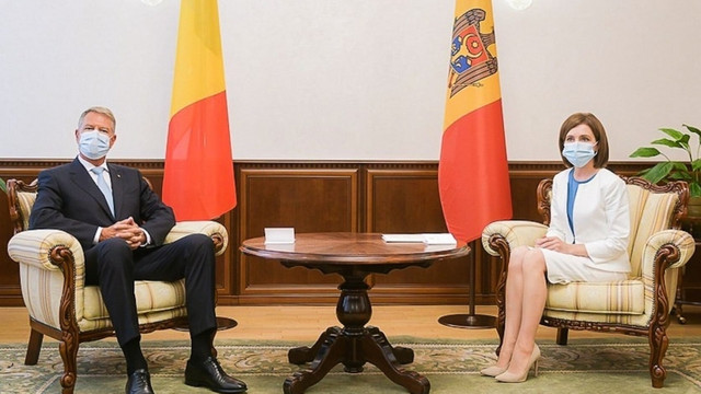 Întrevedere bilaterală | Maia Sandu i-a mulțumit lui Klaus Iohannis pentru sprijinul de care R.Moldova a beneficiat din partea României