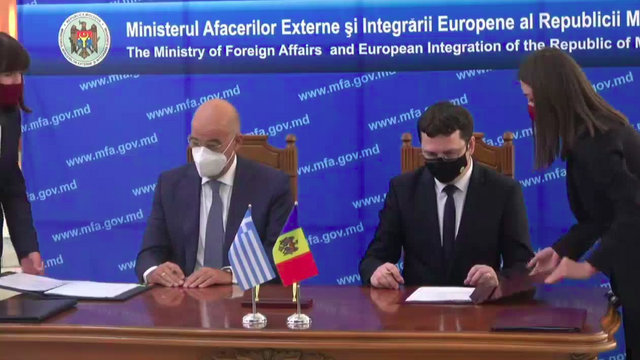 R. Moldova și Grecia au semnat Acordul în domeniul securității sociale. Nikos Dendias: „Îndemn R. Moldova să se asocieze mai sigur deciziilor UE în domeniul politicii externe”