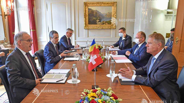 Klaus Iohannis, după întrevederea cu președintele Elveției: Am evidențiat nevoia consolidării eforturilor partenerilor externi în vederea asigurării sprijinului atât de necesar noilor autorități din R. Moldova