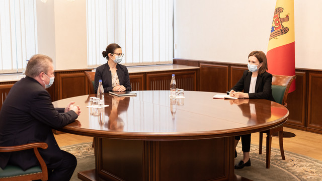 Președintele Maia Sandu a discutat cu noul șef al Oficiului IRI în Moldova