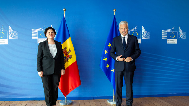 Natalia Gavriliță s-a întâlnit la Bruxelles și cu comisarul european pentru justiție, Didier Reynders