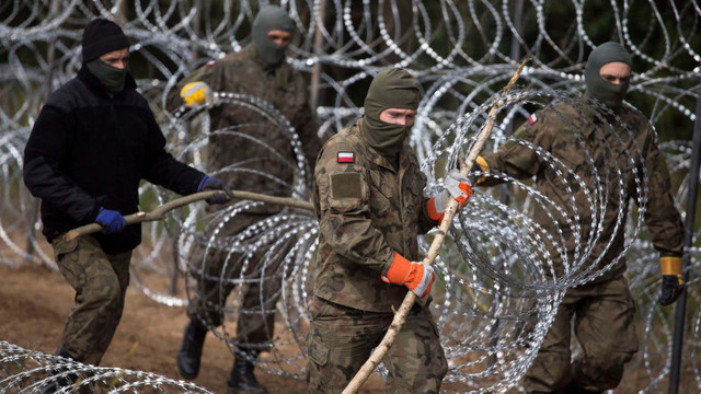 Polonia a anunțat ieri că, pentru a doua zi consecutiv, de partea belarusă a graniței au fost trase focuri de armă