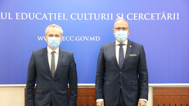 Ministrul Educației, Anatolie Topală, a avut o întrevedere cu ambasadorul României, Daniel Ioniță
