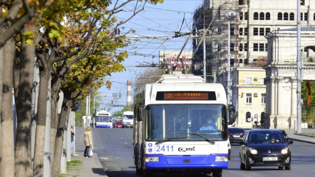 Traficul rutier, suspendat pe străzile din centrul Chișinăului

