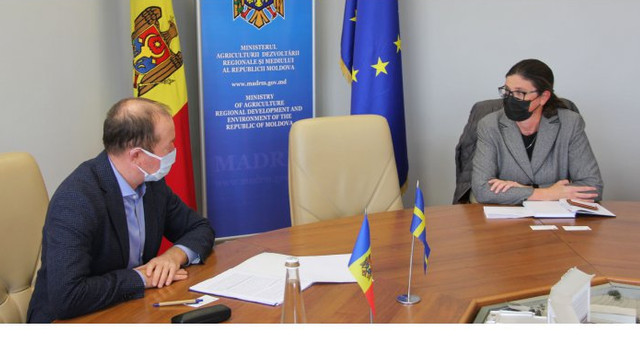 Suedia va susține sectorul agroindustrial din Republica Moldova