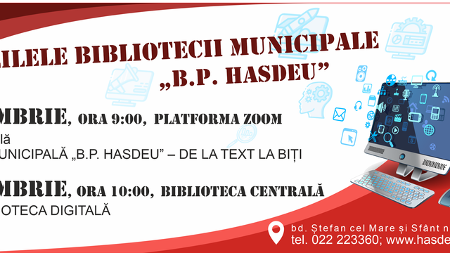 La Chișinău au început Zilele Bibliotecii municipale ”B. P. Hasdeu”
