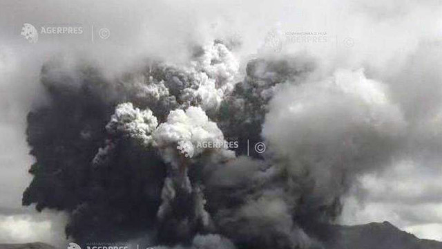 Vulcanul Aso, din sud-vestul Japoniei, a erupt