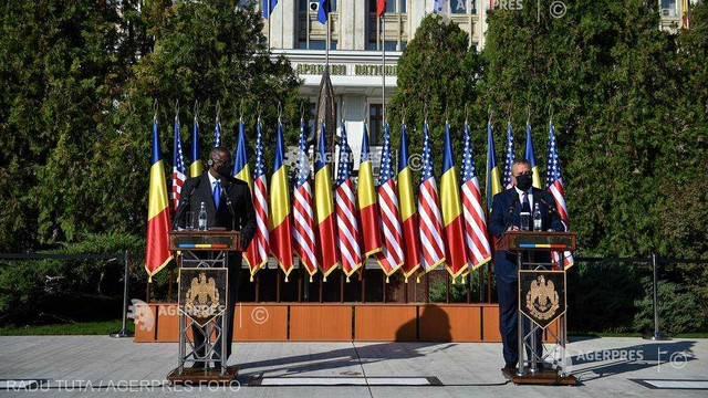 VIDEO | Secretarul american al Apărării, Lloyd J. Austin, în vizită în România: Securitatea și stabilitatea din regiunea Mării Negre sunt în interesul național al SUA